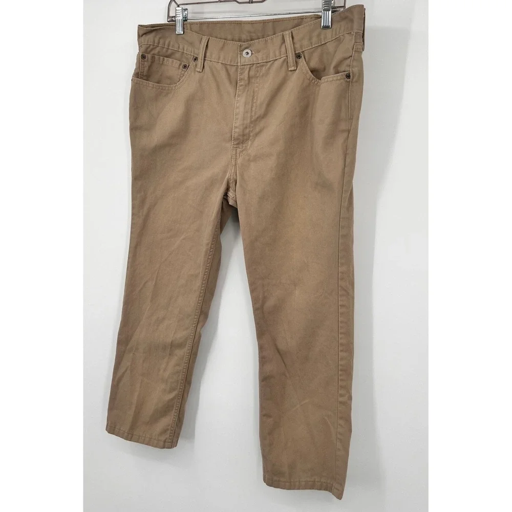 Levis 511 Slim Fit Khaki Pants Mens 38x30 Tan Cotton Chino Trousers 540196‎